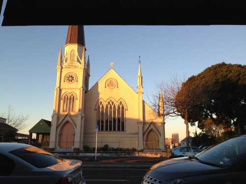 Sitting outside - a great late afternoon winter sky - amazing blue