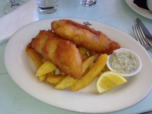 Guess who had fish n chips